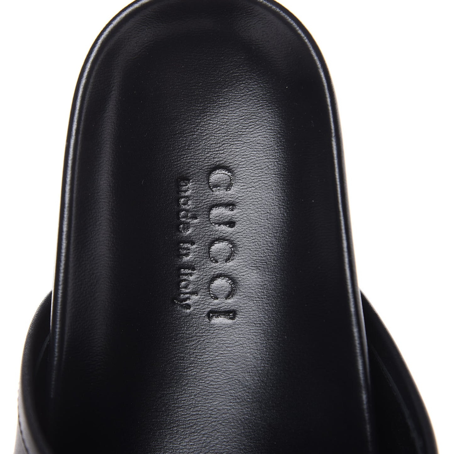 Calfskin Bee Star Embroidered Mens Horsebit River Slippers 10 Black