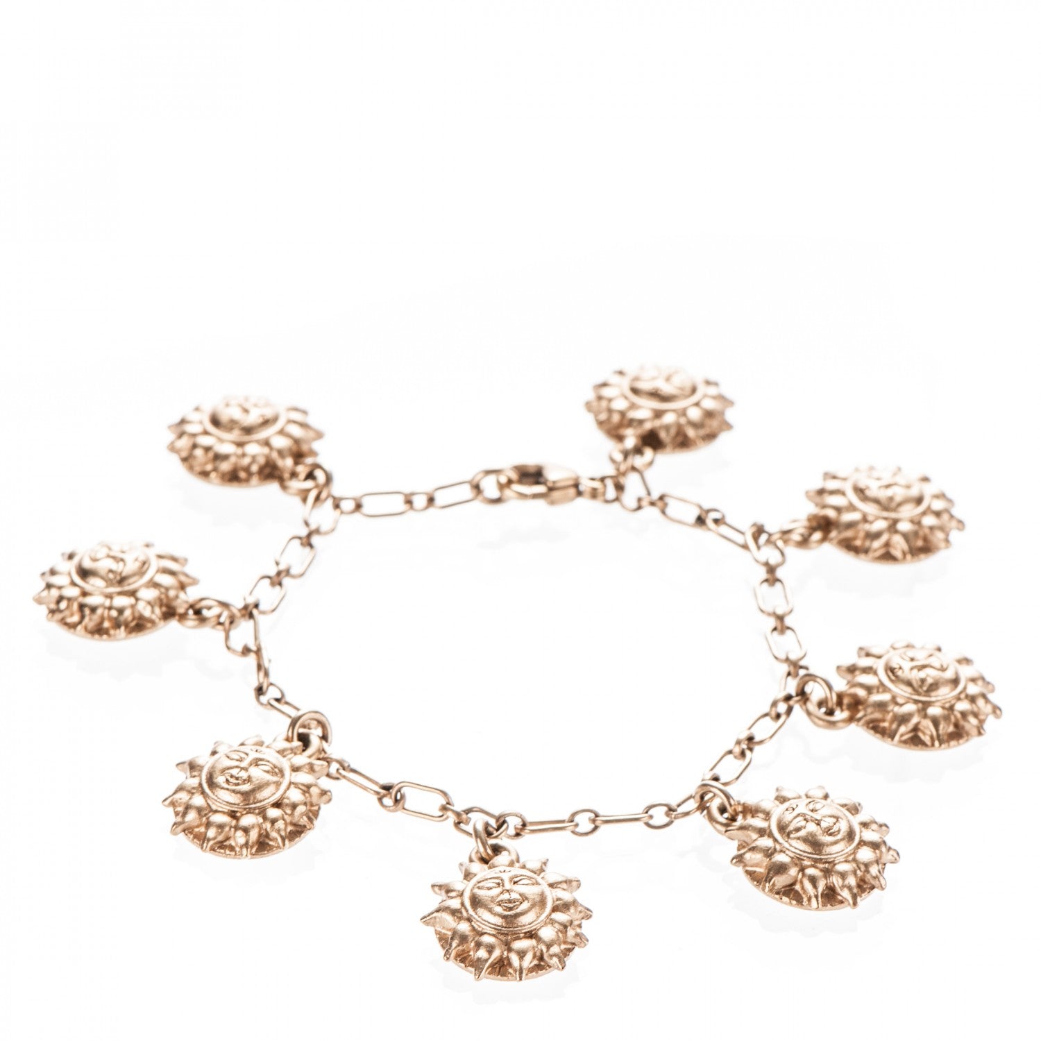 Chanel Sun Medallion Charm Bracelet Gold 1 of 4