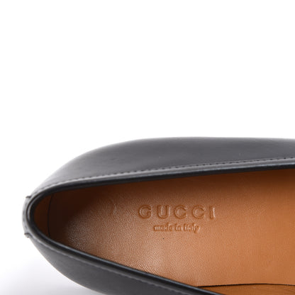 Gucci Calfskin Womens Jordaan Loafers 38.5 Black 6 of 9
