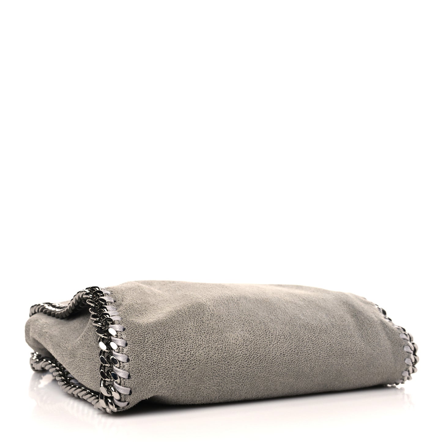 Shaggy Deer Mini Falabella Fold Over Tote Light Grey