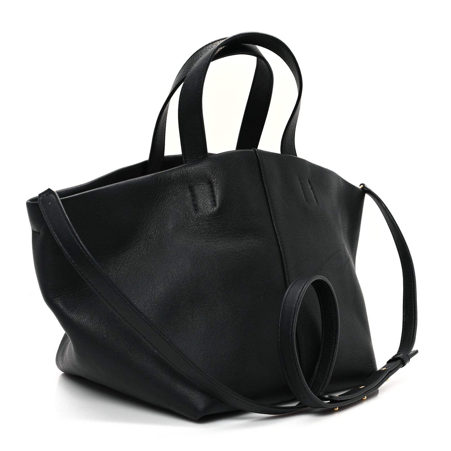 Calfskin Tulipano Bag Black