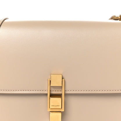 Saint Laurent Smooth Calfskin Le Carre Satchel Dark Beige 8 of 10