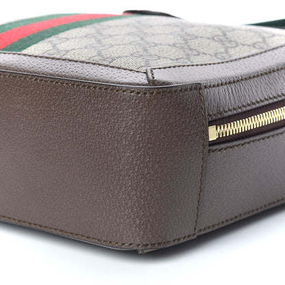 Gucci GG Supreme Monogram Web Small Ophidia Top Handle Shoulder Bag Brown 10 of 10