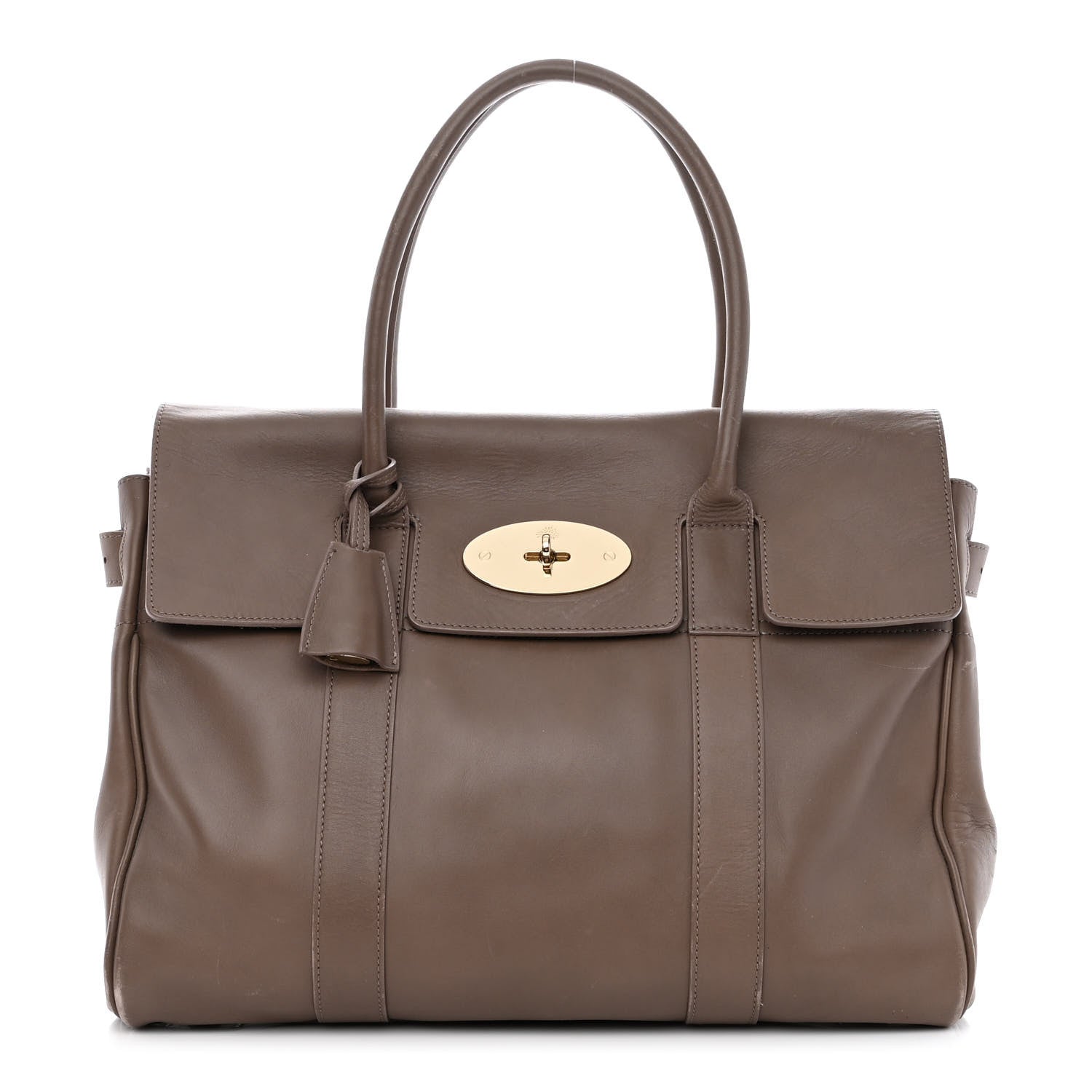 Mulberry Smooth Calfskin Bayswater Taupe 1 of 11