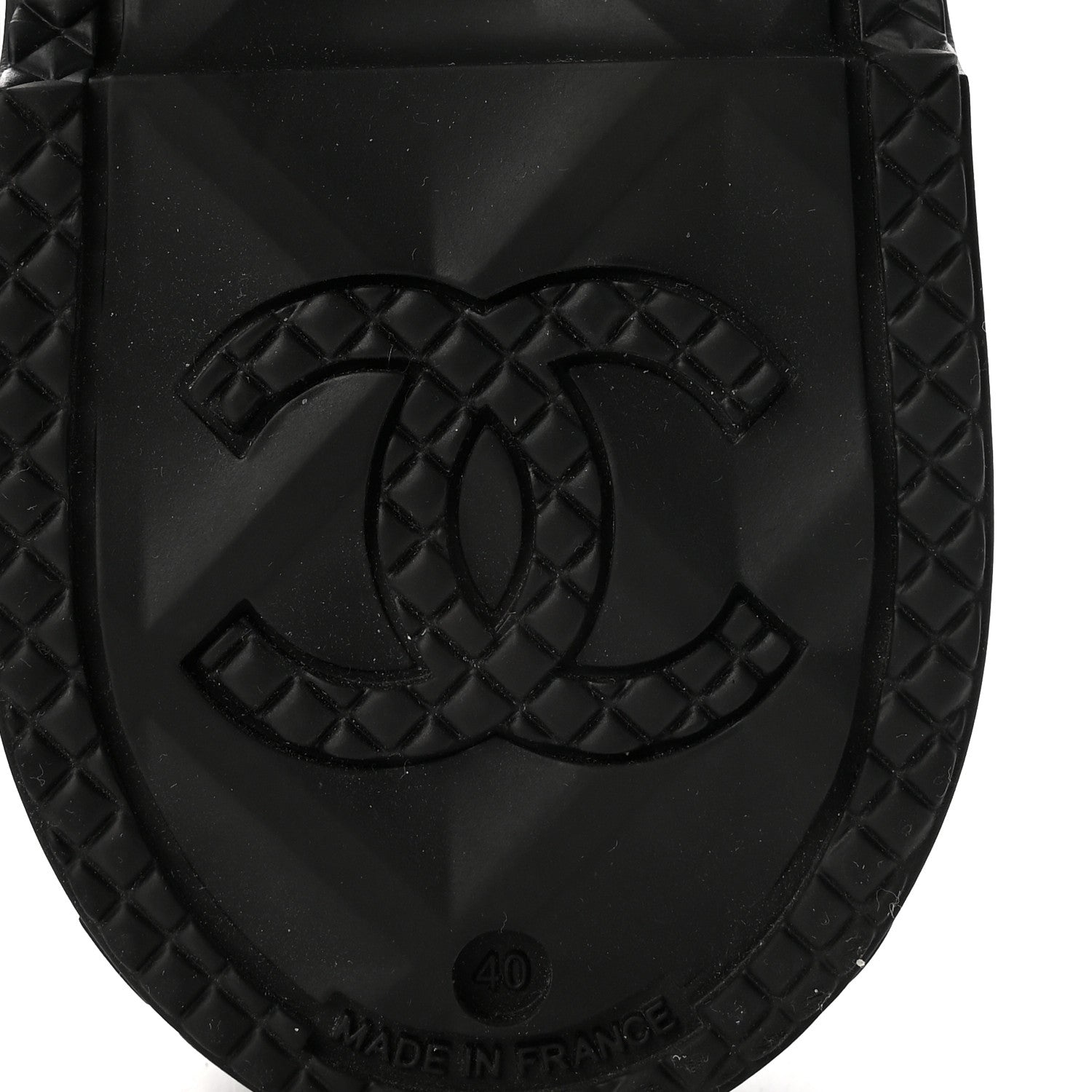 Chanel Caoutchouk CC High Boots 40 Black 7 of 8