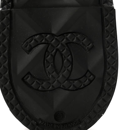 Chanel Caoutchouk CC High Boots 40 Black 7 of 8