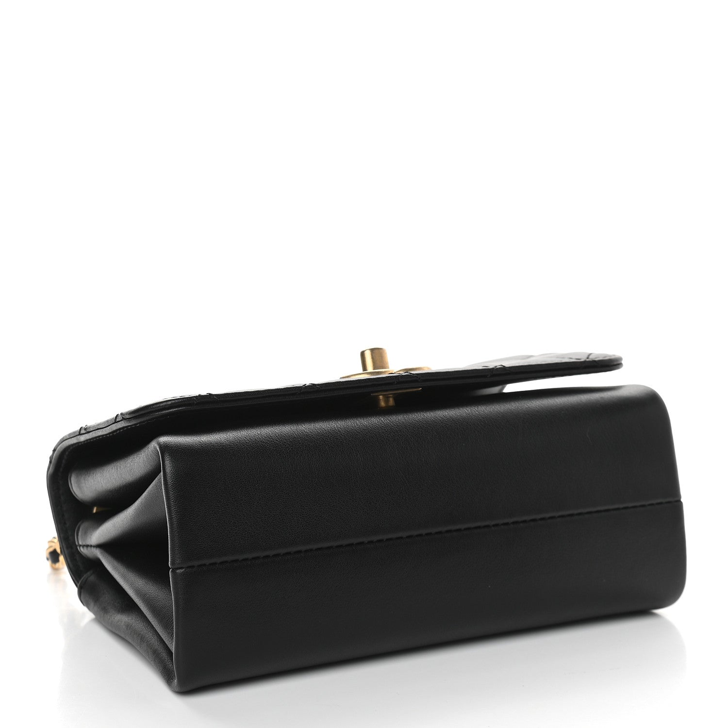Chanel Calfskin Quilted Pearl Jewel Chain Flap Black 4 of 9