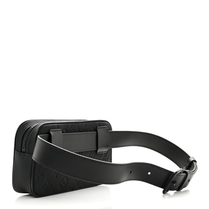 Louis Vuitton GUCCI Taurillon Monogram Uniformes Solar Ray Soft Pochette Volga Belt Bag Black 3 of 9