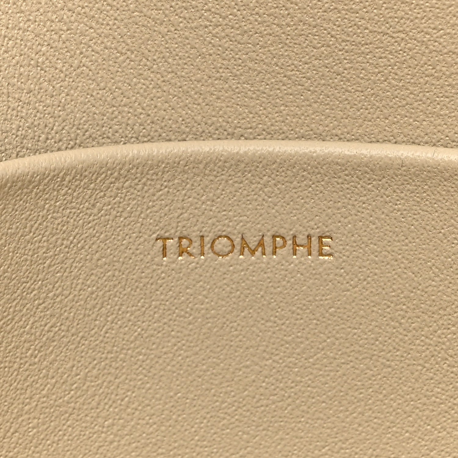 Celine Natural Calfskin Triomphe Shoulder Bag Ivory 8 of 14