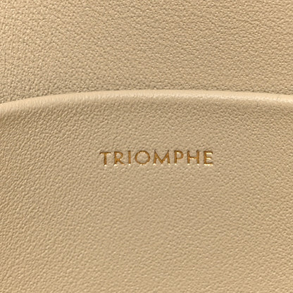 Celine Natural Calfskin Triomphe Shoulder Bag Ivory 8 of 14