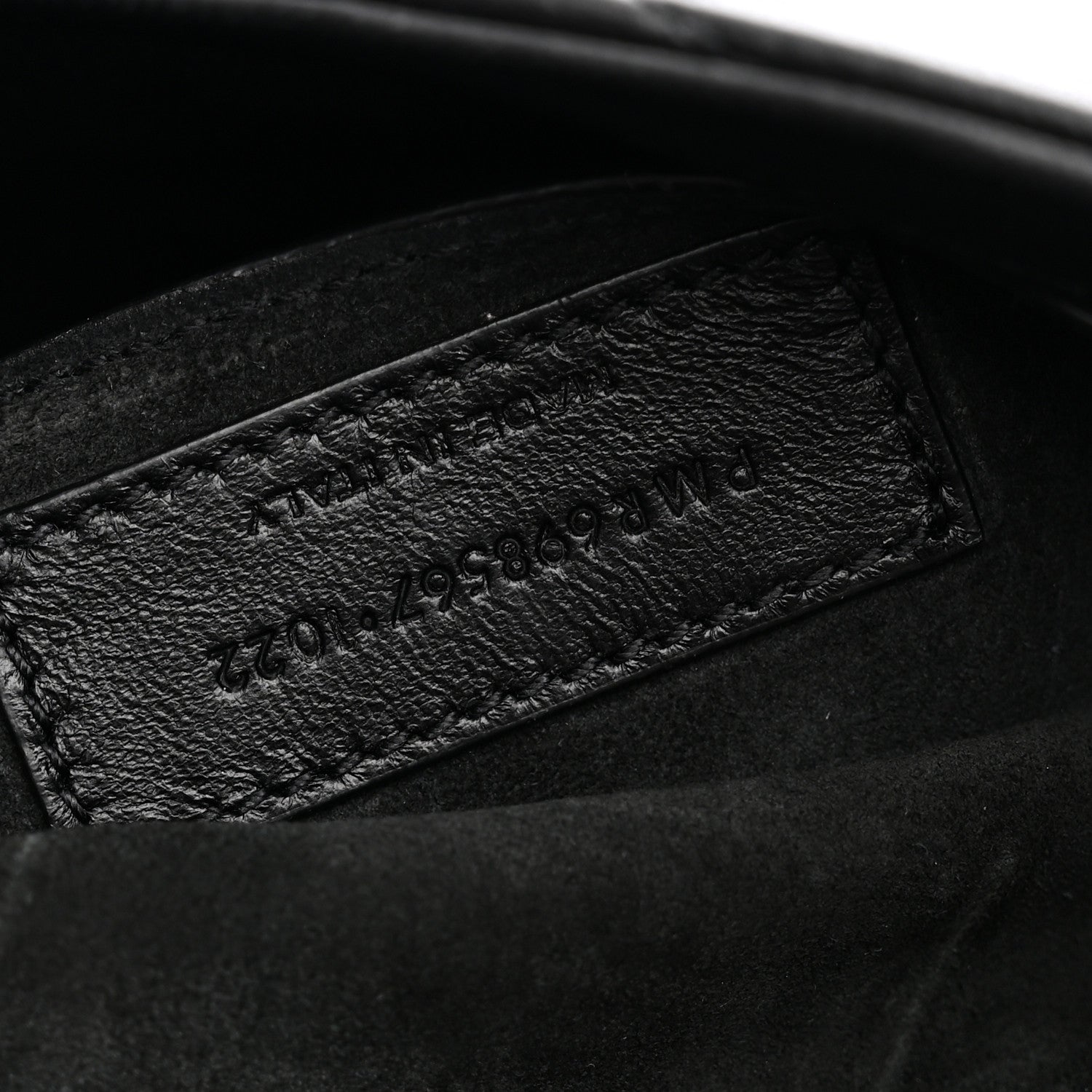 Saint Laurent Lambskin Quilted Le 57 Diamond Shoulder Bag Black 7 of 10