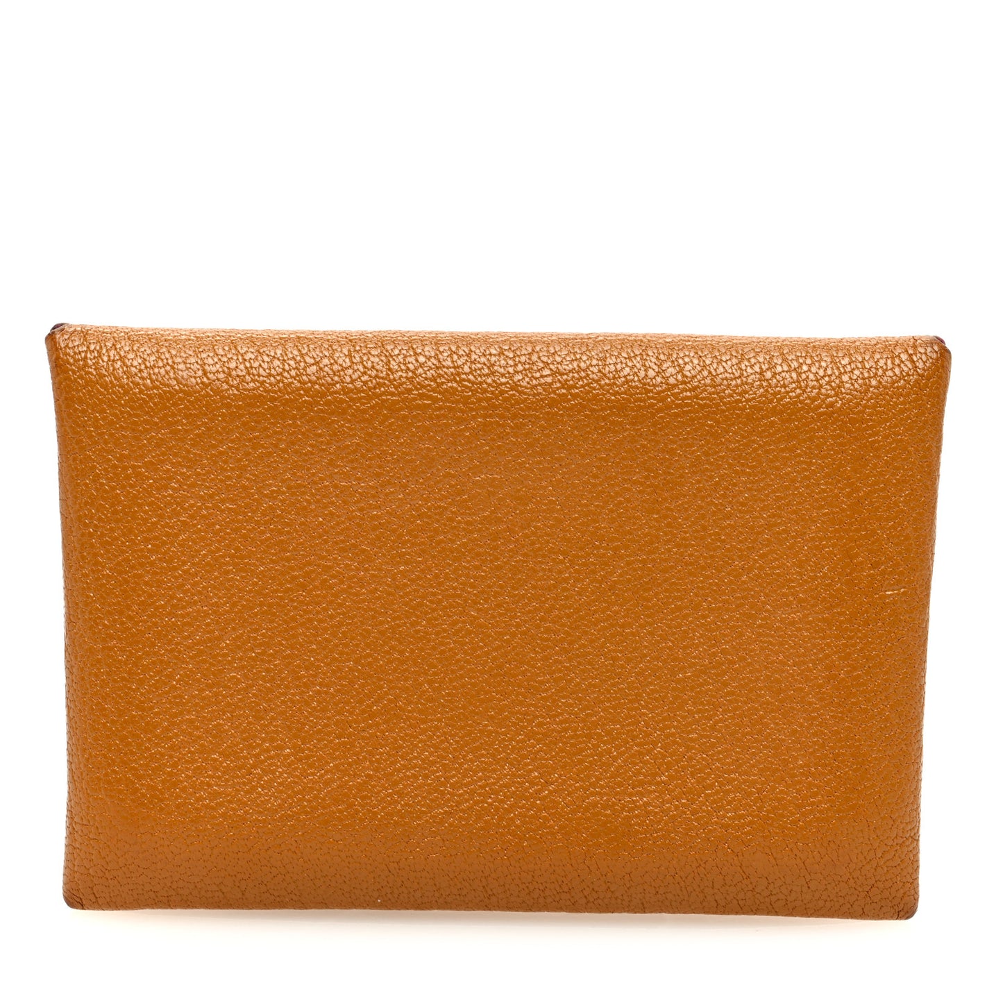 Chevre Mysore Verso Calvi Card Case Caramel Rose Shocking