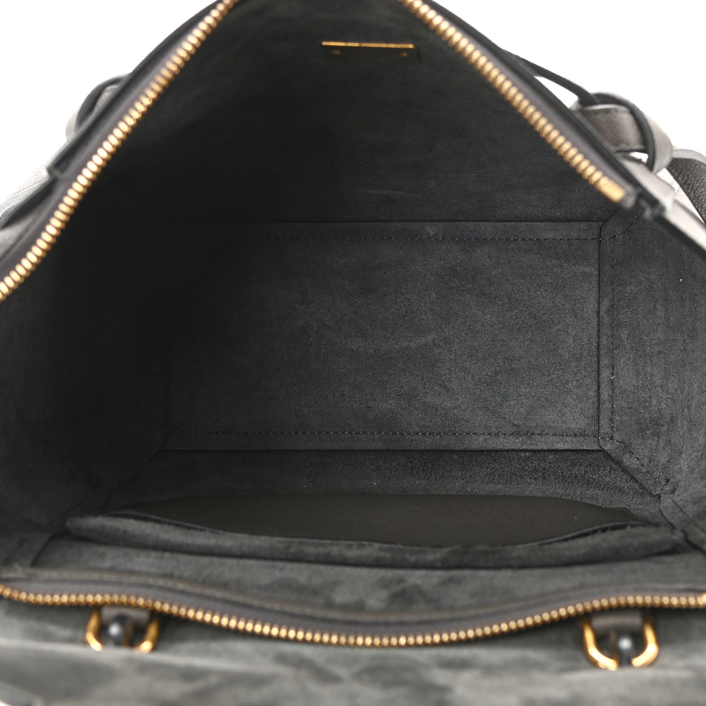 Grained Calfskin Micro Belt Bag Grey