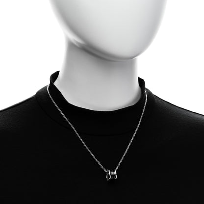 Bulgari Sterling Silver Ceramic Save The Children Pendant Necklace 2 of 7