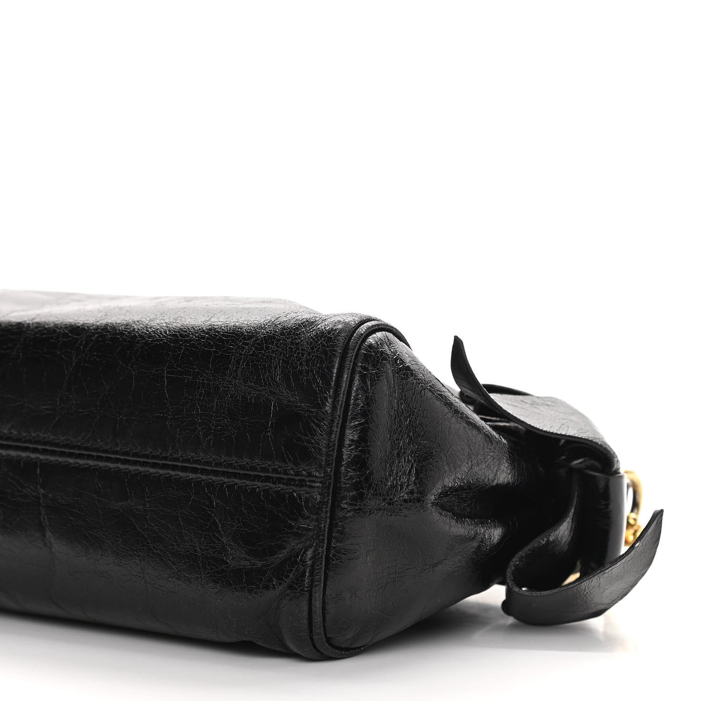 Vitello Lux Bow Bag Black