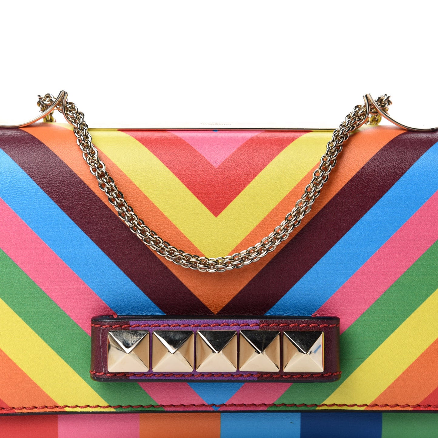 Vitello 1973 Va Va Voom Chain Shoulder Bag Multicolor