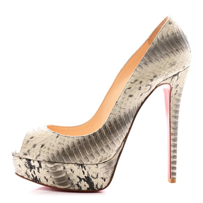 Christian Louboutin Watersnake Banane 140 Pumps 39 Roccia 1 of 8