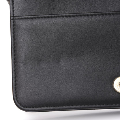 Chanel Aged Calfskin Quilted Gabrielle Wallet On Chain WOC Black 9 of 13