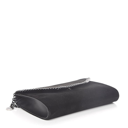 Stella McCartney Velvet Effect Falabella Shoulder Bag Black 5 of 9