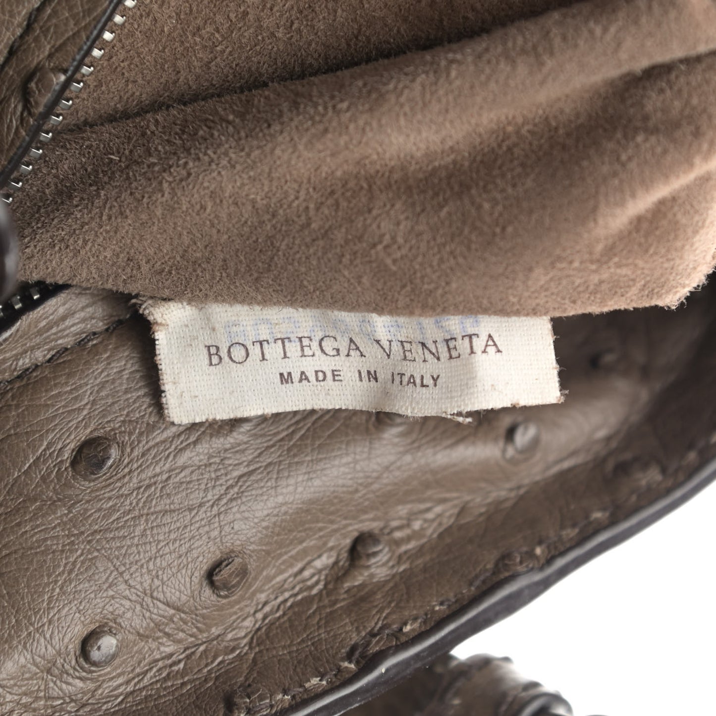 Ostrich Small Roma Tote Brown