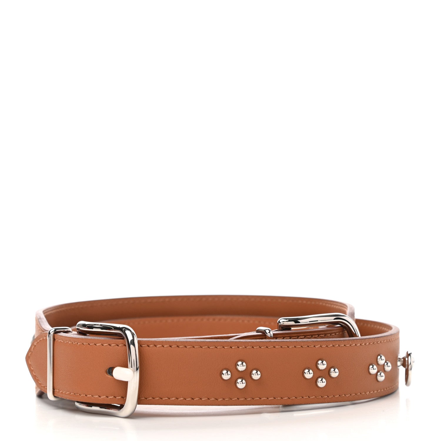 Hermes Swift Studded Carnaby Losange Shoulder Strap Gold 2 of 5