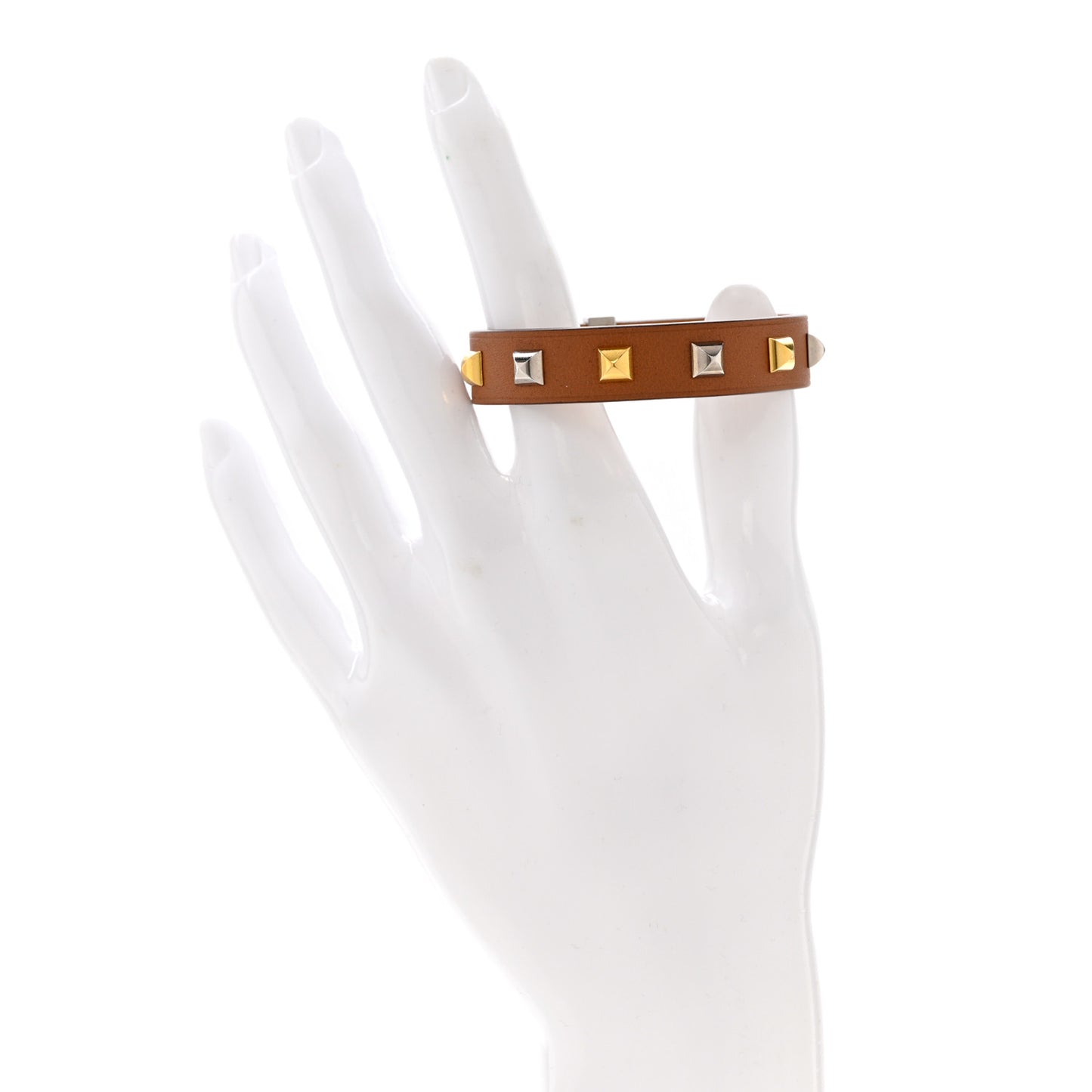 Swift Mini Dog Square Studded Bracelet T2 Gold
