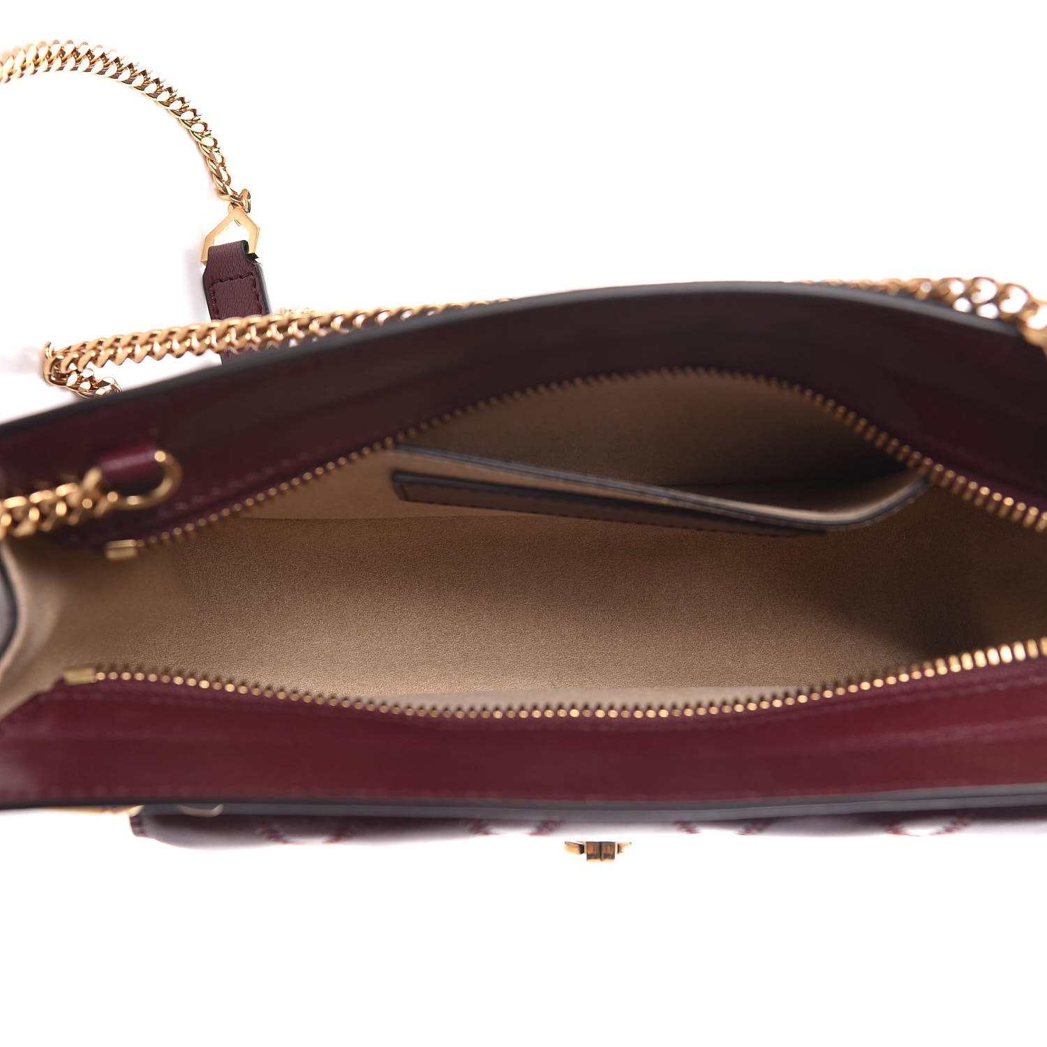 Givenchy Goatskin Diamond Quilted Pocket Crossbody Aubergine 7 of 10
