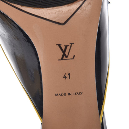 Louis Vuitton Glazed Calfskin Open Toe Mule Sandals 41 Black 8 of 15