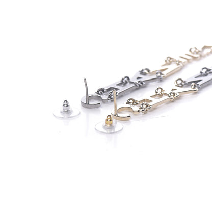 Chanel Crystal Pearl Bright Young Things Earrings Gold Ruthenium 3 of 5