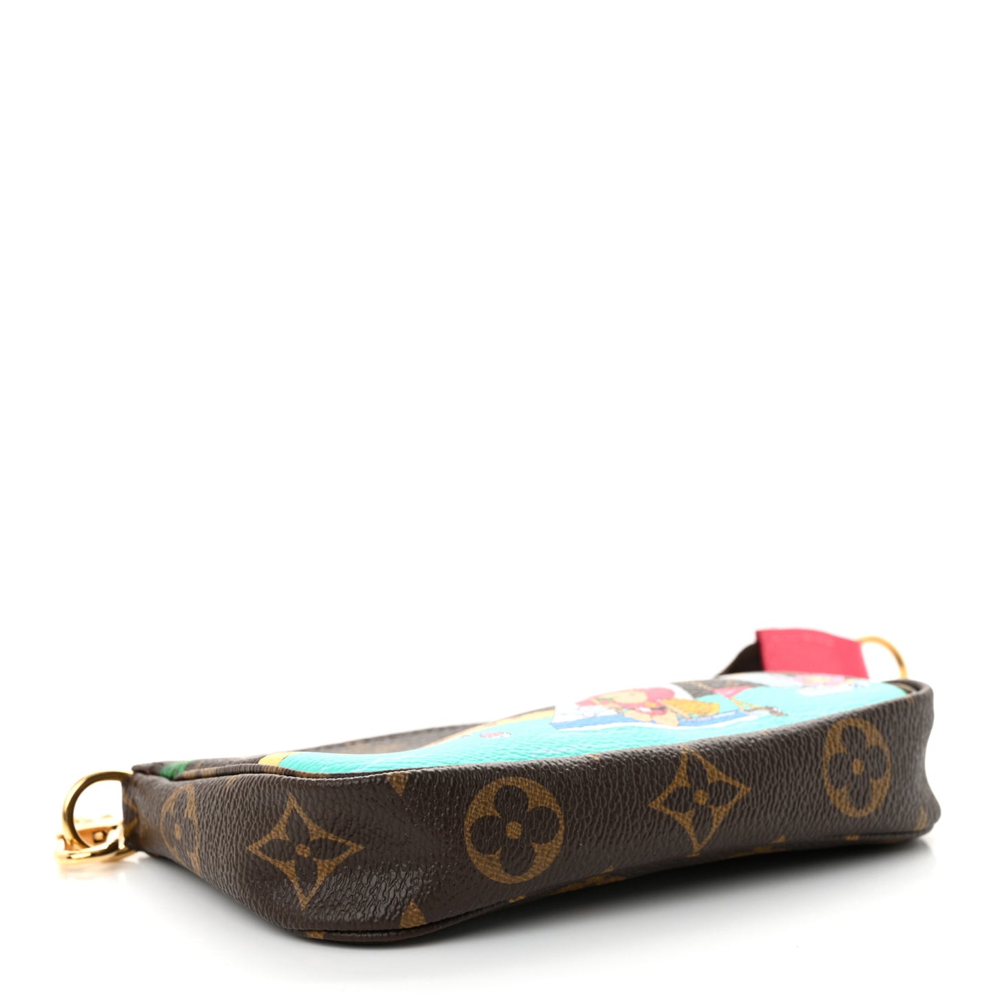 Monogram 2023 Christmas Animation Sailing Pochette Accessories Dragon Fruit Pink