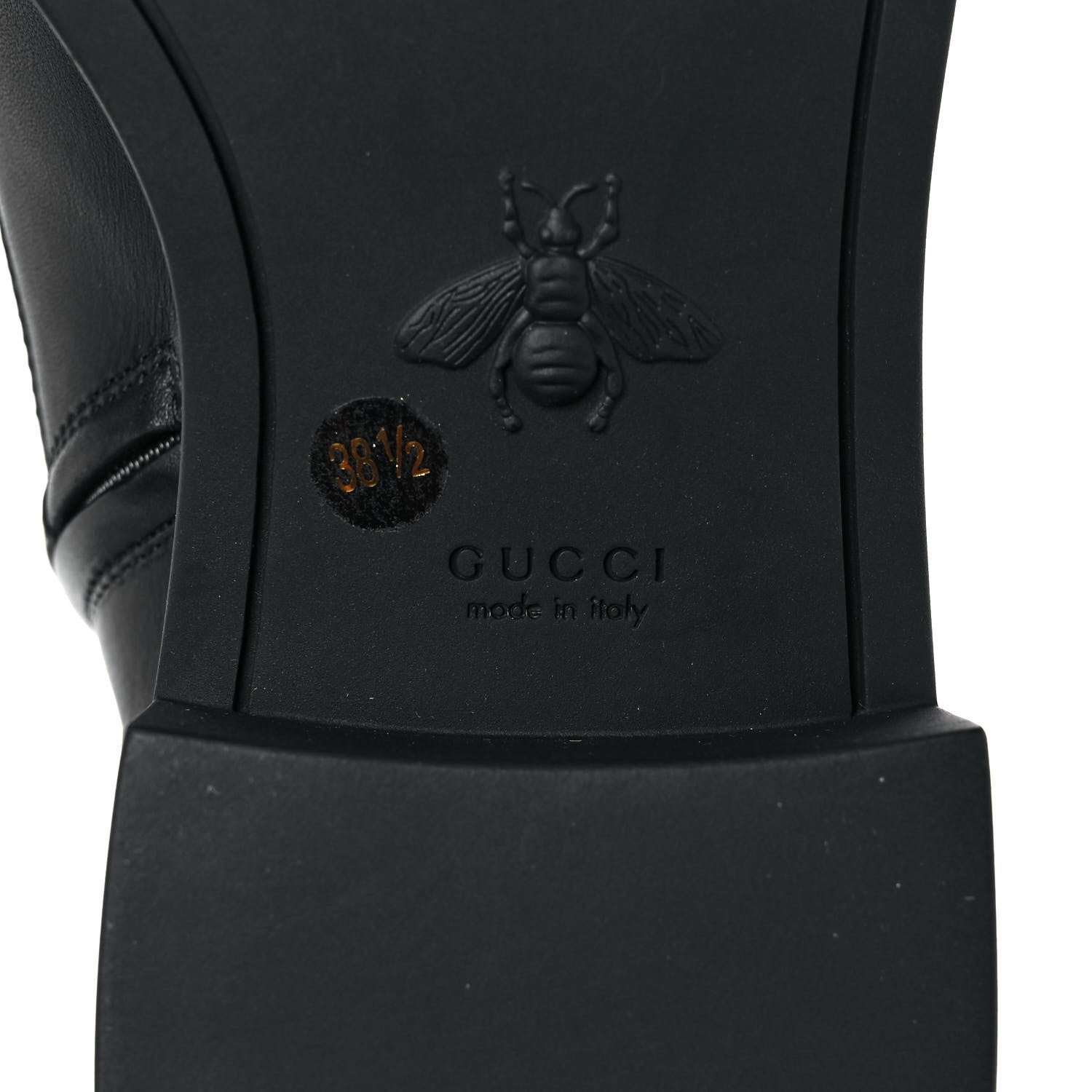 Gucci Flores Calfskin Nappa Matelasse GG 40mm Ankle Boots 38.5 Black 6 of 8