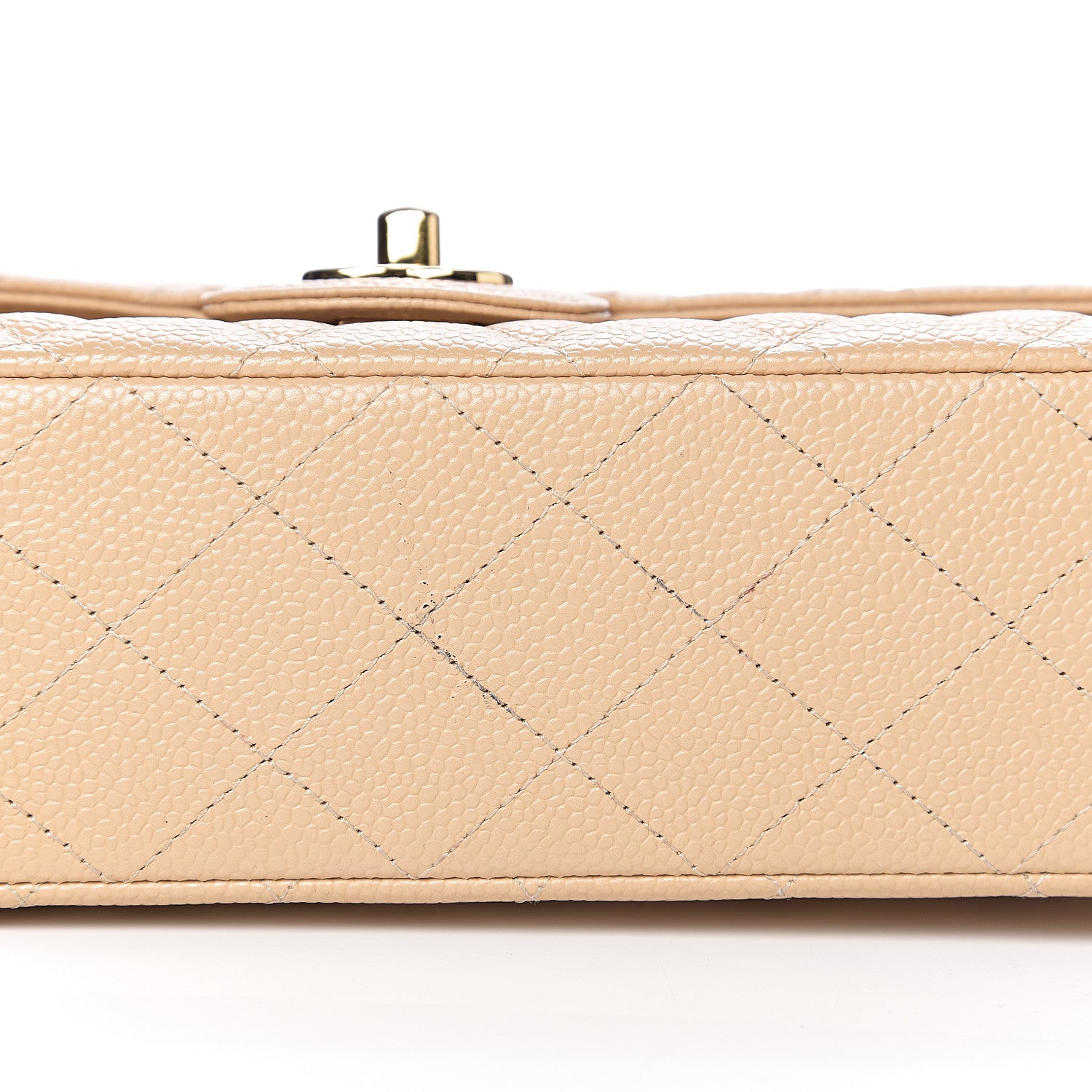Chanel Caviar Quilted Medium Double Flap Beige Clair 10 of 11