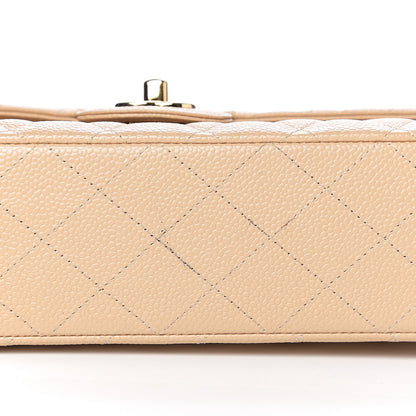Chanel Caviar Quilted Medium Double Flap Beige Clair 10 of 11