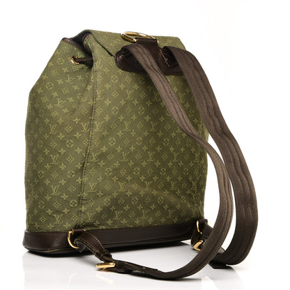 Louis Vuitton Mini Monogram Montsouris GM Backpack Kaki 3 of 8