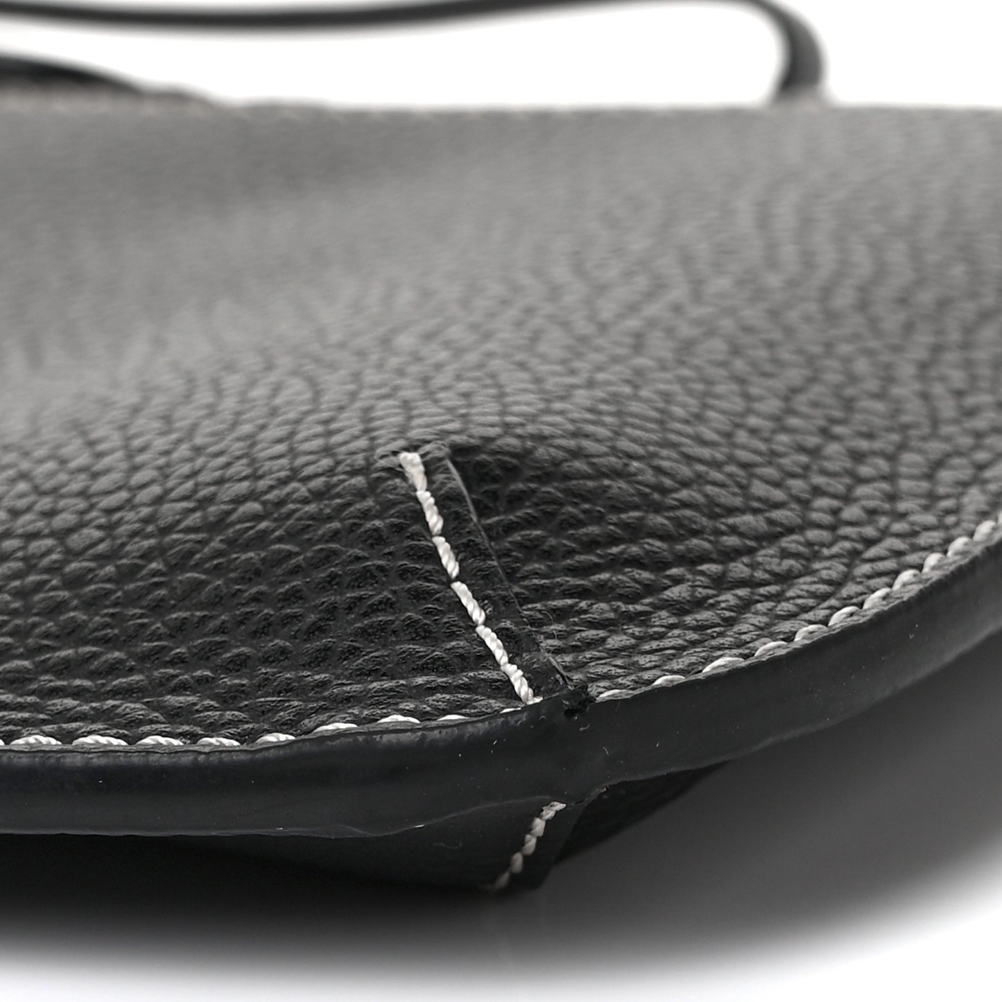 Grained Calfskin Small Darryl Pouch Black