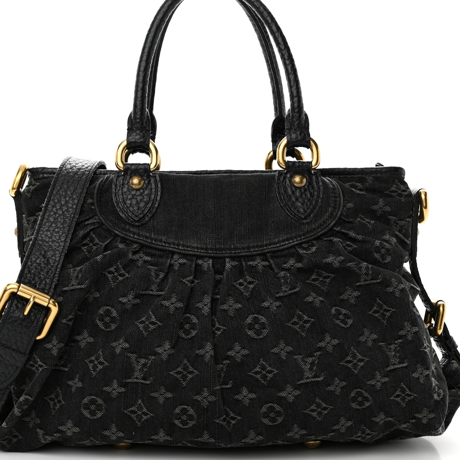 Louis Vuitton Denim Neo Cabby MM Black 7 of 14