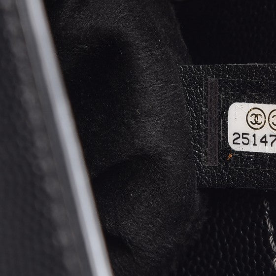Chanel Caviar Small Studded Deauville Tote Black 7 of 8
