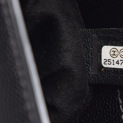Chanel Caviar Small Studded Deauville Tote Black 7 of 8