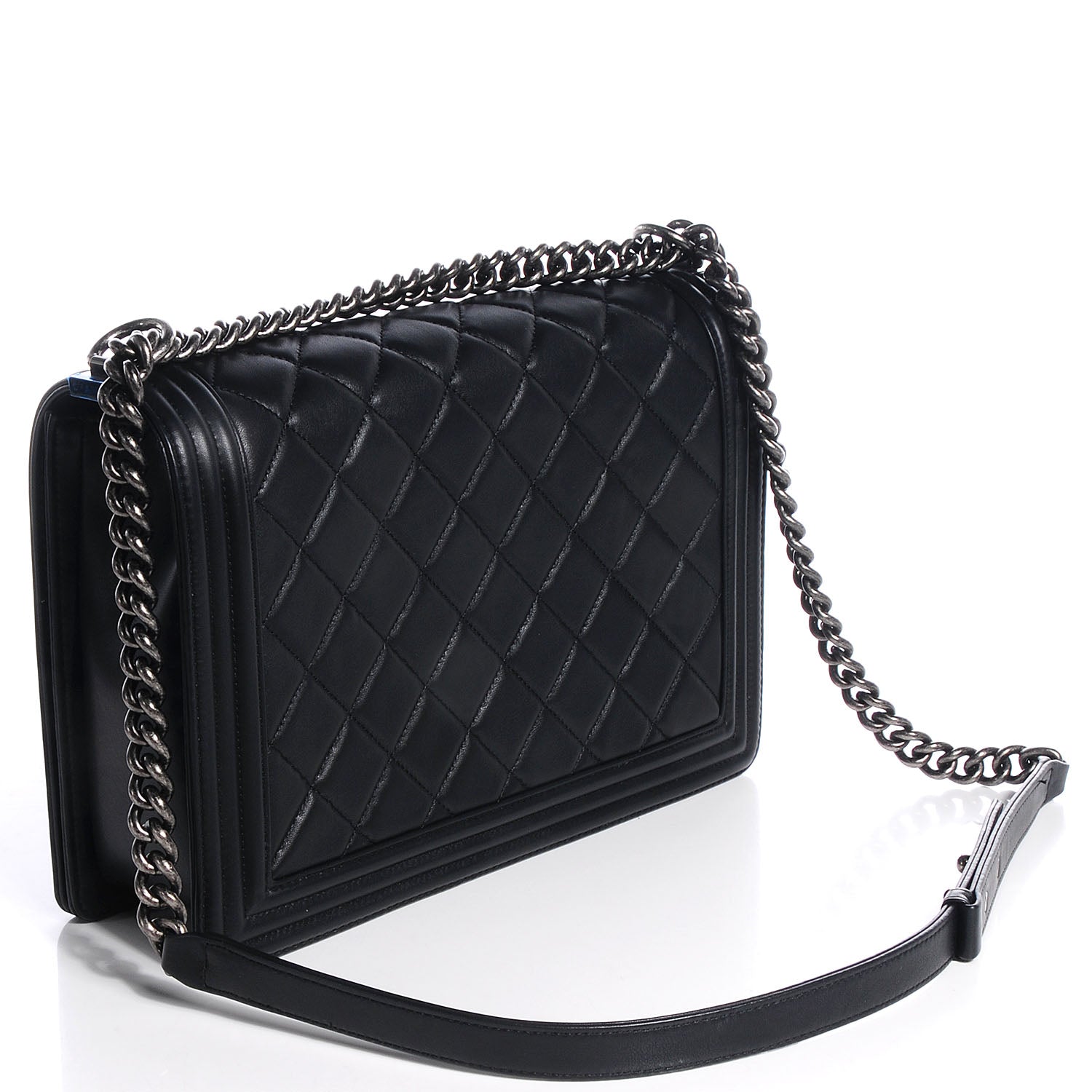 Chanel Calfskin Quilted Large Boy Flap Black 3 of 10
