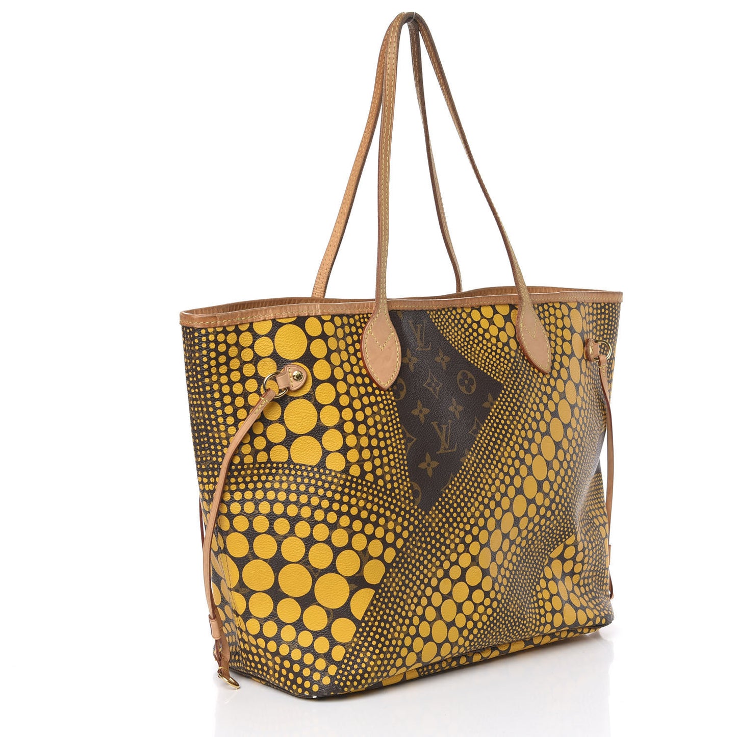 Monogram Kusama Waves Neverfull MM Yellow