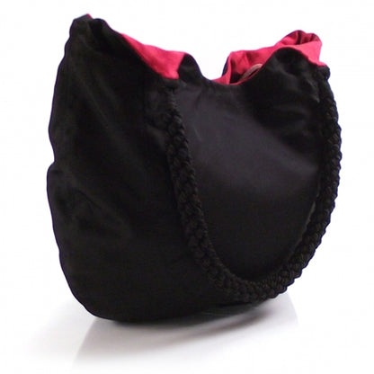 Prada Nylon Beaded Tassel Satchel Shoulder Bag 3 of 10