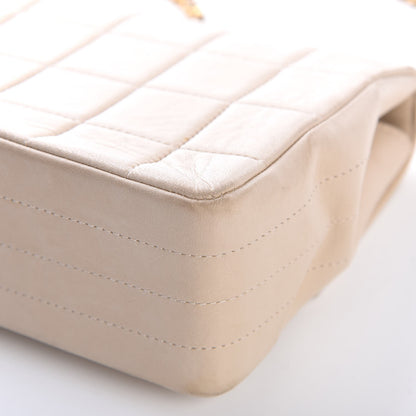 Chanel Lambskin Quilted Crystal Chocolate Bar Charm Flap Beige 29 of 32