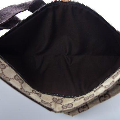 Gucci GG Monogram Double Pocket Belt Bag Dark Brown 5 of 7