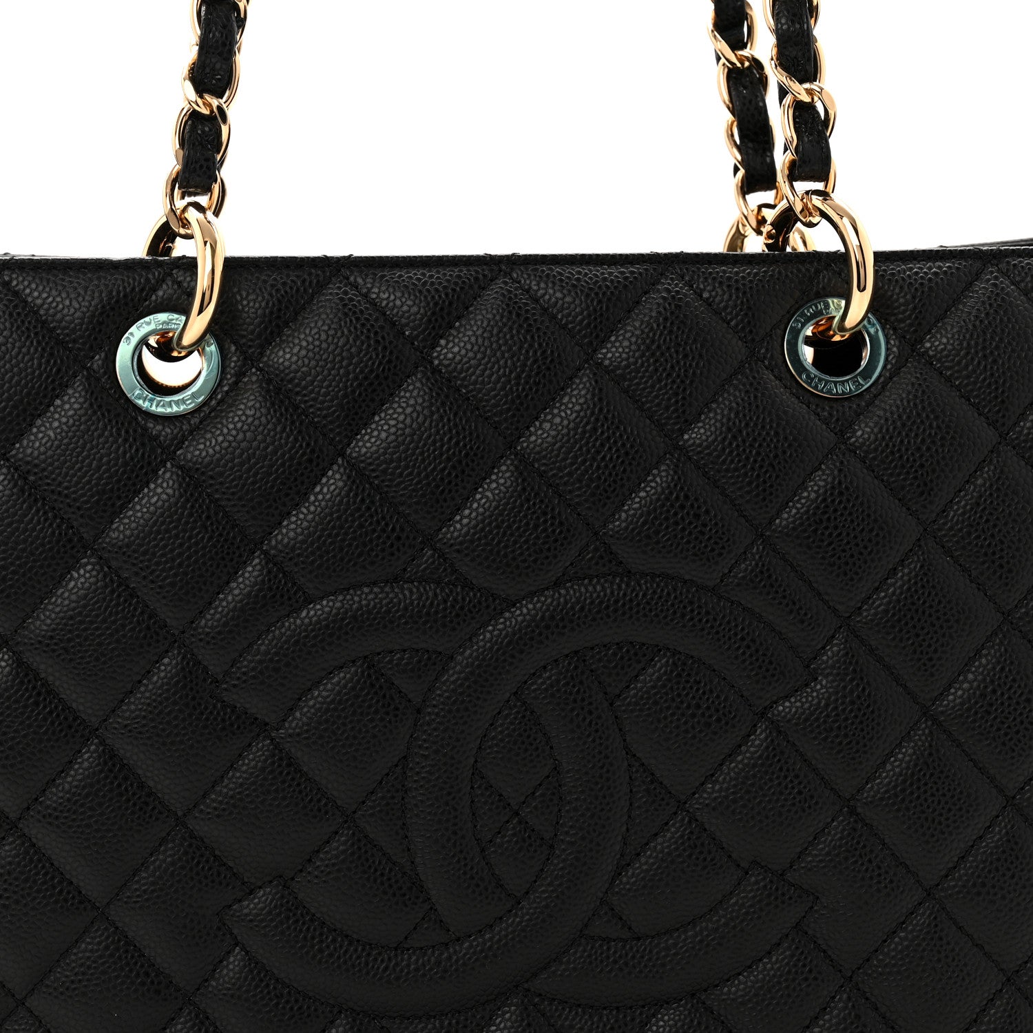 Chanel Caviar Quilted XL Grand Shopping Tote GST Black 8 of 10