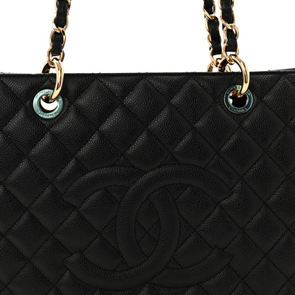 Chanel Caviar Quilted XL Grand Shopping Tote GST Black 8 of 10
