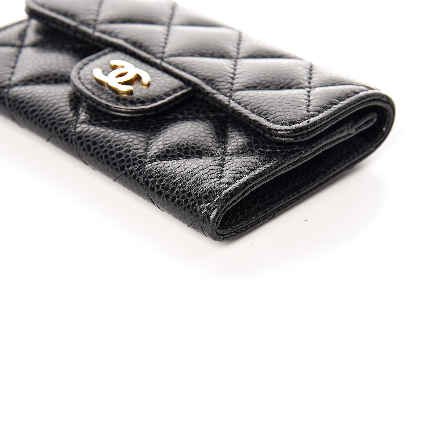 Chanel Caviar Quilted Flap Card Holder Black 6 of 11
