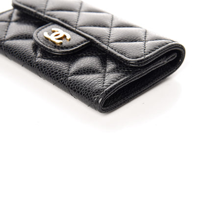 Chanel Caviar Quilted Flap Card Holder Black 6 of 11