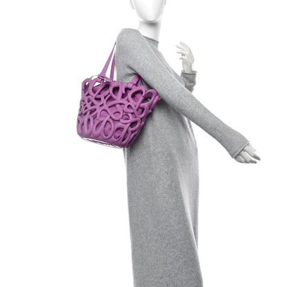 Loewe Smooth Calfskin Anagram Inflated Basket Bag Rockrose 2 of 15
