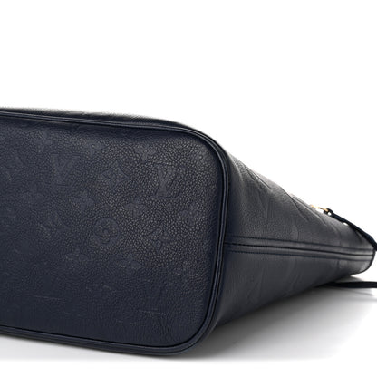 Louis Vuitton Empreinte Monogram Giant Neverfull MM Navy 10 of 10