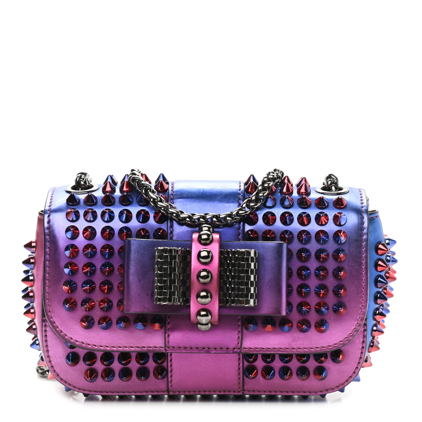 Patent Scarabe Spikes Sweety Charity Crossbody Bag Rose Digitale